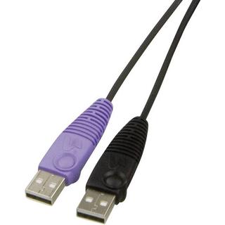 ATEN  Switch KVM 2 ports pour appareils USB et graphiques DVI avec transmission acoustique 