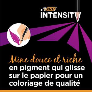 BiC BIC Intensity Premium Ametista (colore), Nero, Blu, Marrone, Corallo, Verde, Azzurro, Verde chiaro, Rosa chiaro, Lime, Blu metallizzato, Arancione, Rosa, Viola, Rosso, Rosa, Colore vaniglia, Viola, Bianco, Giallo 36 pz  