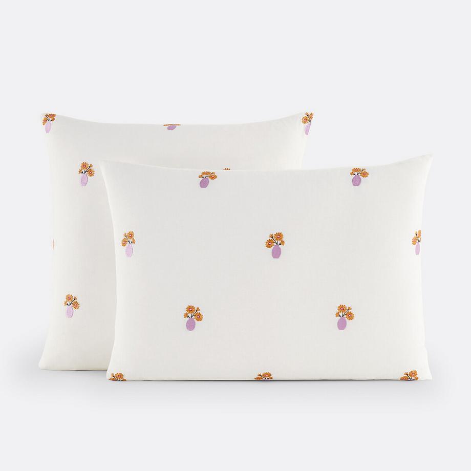 La Redoute Intérieurs Ariette Kissenbezug aus Baumwolle im Vintage-Stil  