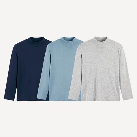 La Redoute Collections Lot de 3 Sous-pulls Col Roulé  