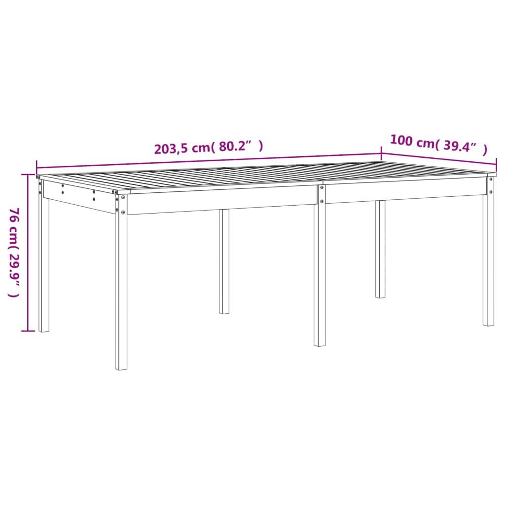 VidaXL Ensemble à manger de jardin bois de pin  