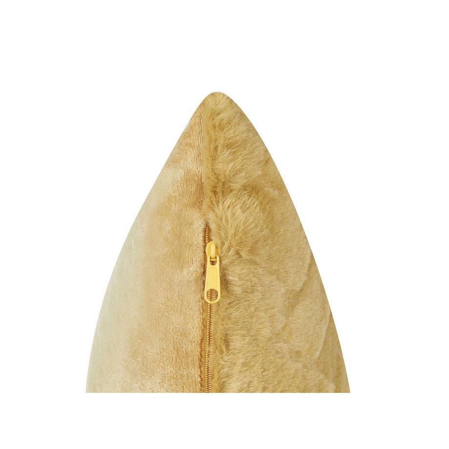 Beliani Lot de 2 coussins décoratifs en Fourrure synthétique Traditionnel SITAPUR  