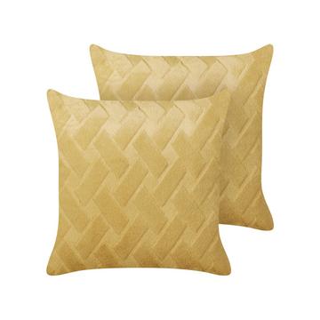 Dekokissen 2er Set aus Webpelz Klassisch SITAPUR