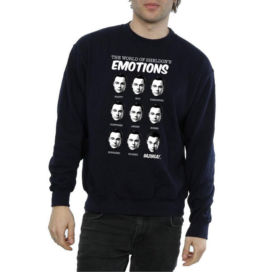The Big Bang Theory Sheldon's Emotions Sweatshirt Col Rond  