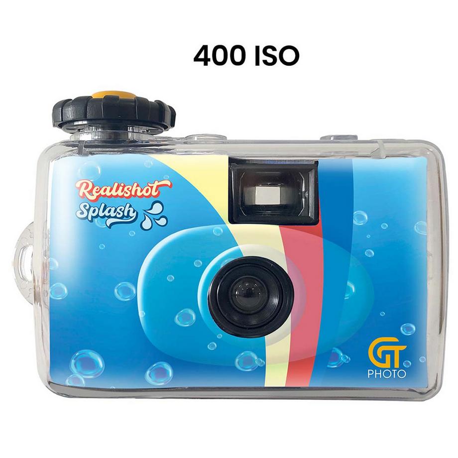 Gt Company  Fotocamera GT monouso resistente all'acqua 27 esposizioni ISO 400 