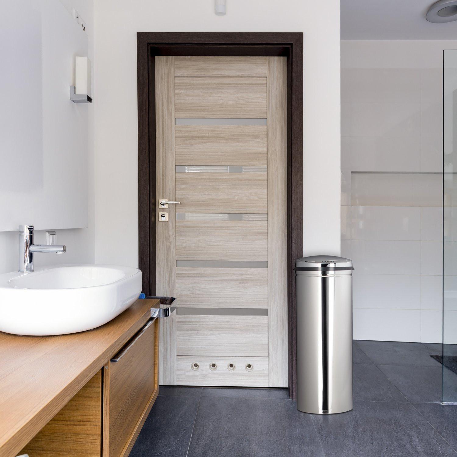 Northix Abfalleimer Mülleimer Papierkorb Metall Müll Lagerung  