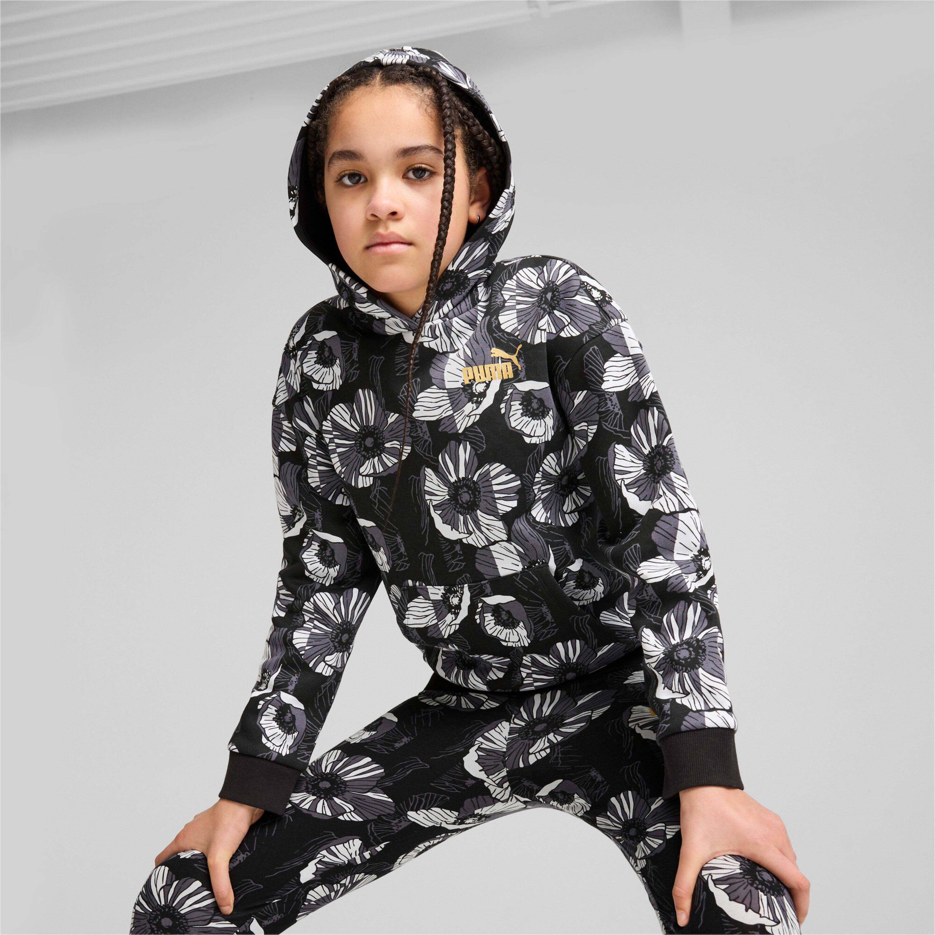 PUMA  sweatshirt à capuche fille ess+ class act 