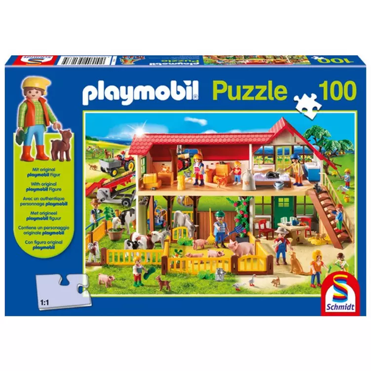 Schmidt Puzzle Bauernhof inkl. Playmobil-Figur (100Teile)online kaufen MANOR