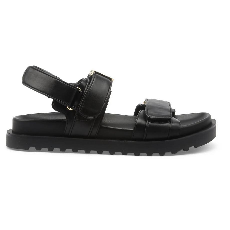 GUESS Fabelis Sandalo Piatto con Fibbia Dorata  
