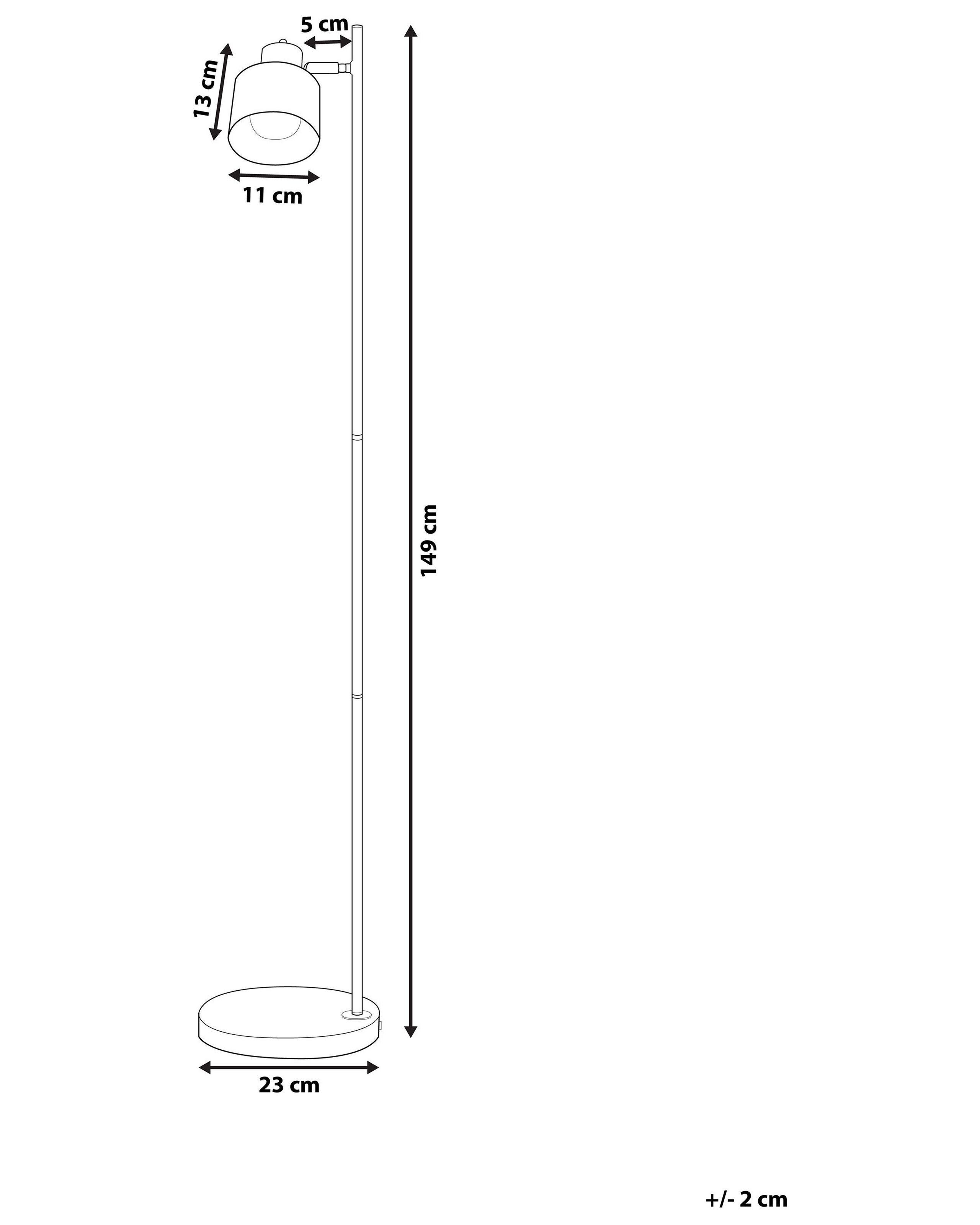 Beliani Lampadaire en Métal Moderne CORBONES  