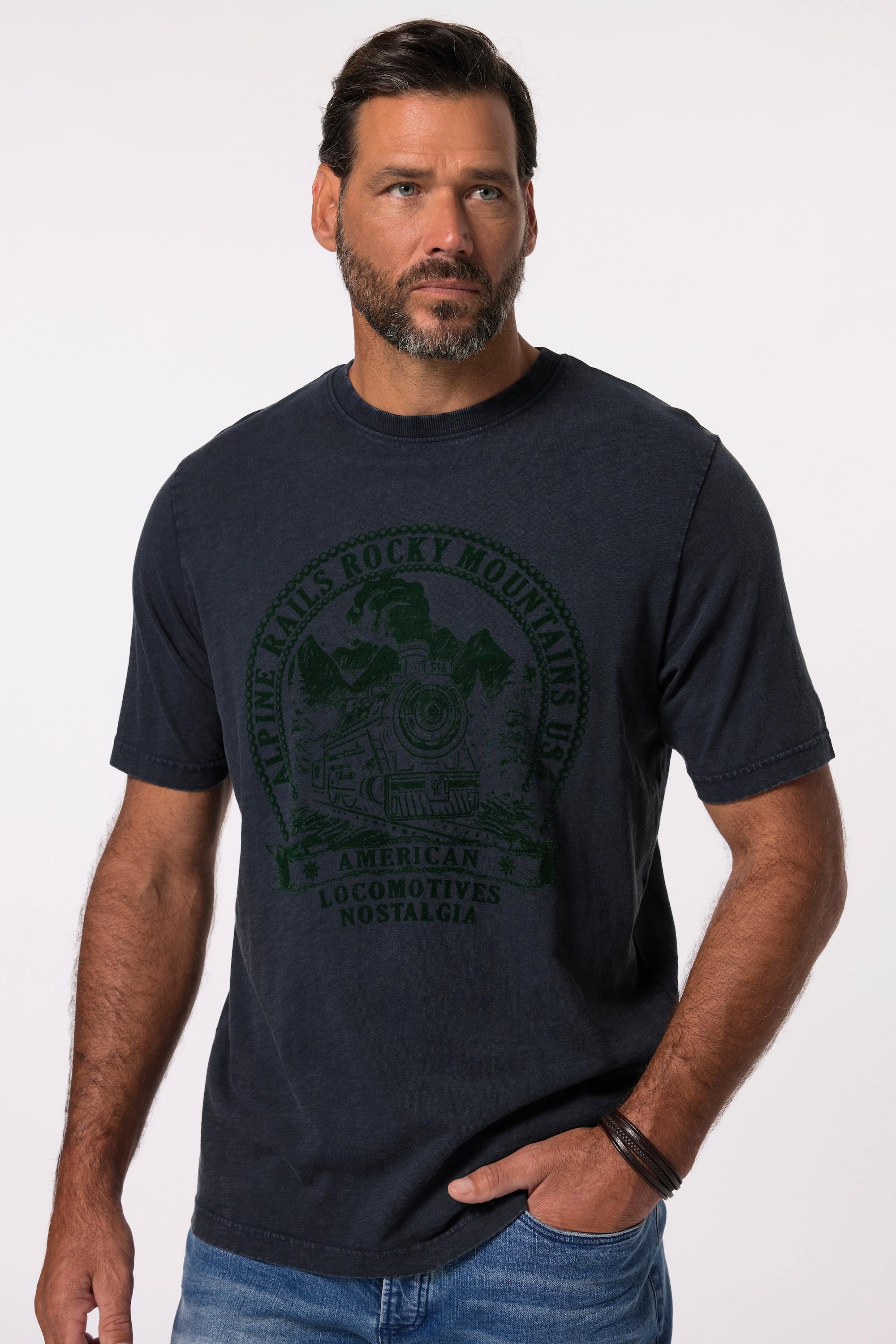 JP1880 Vintage Look Halbarm Rundhals T-Shirt  