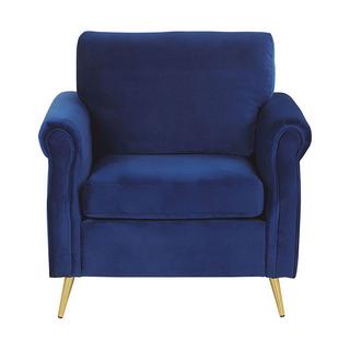 Beliani Fauteuil en Velours Glamour VIETAS  