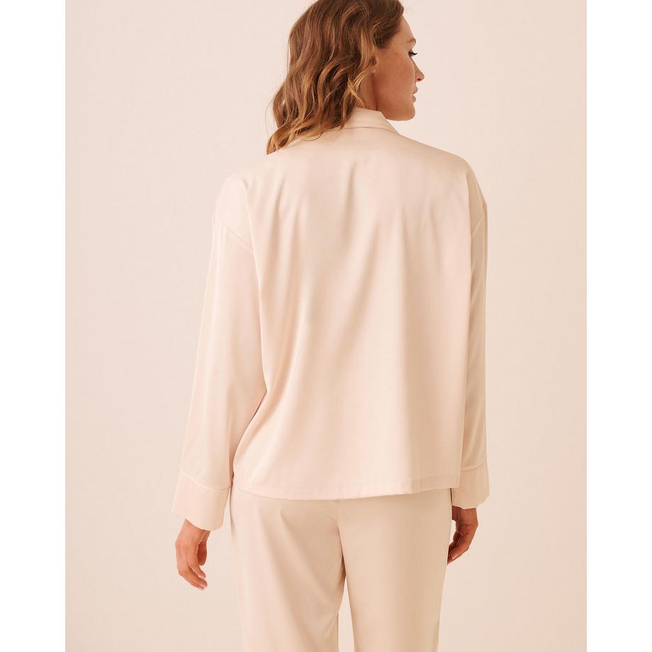 La Vie En Rose Chemisier manches longues en satin  