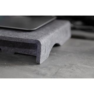 BakkerElkhuizen  Q-Riser 50 Circular 76,2 cm (30") Scrivania Grigio 