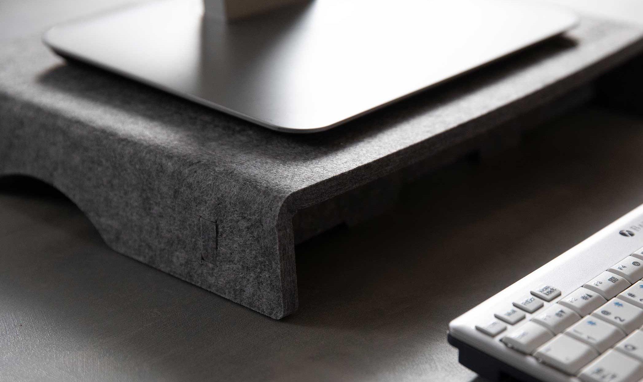 BakkerElkhuizen  Q-Riser 50 Circular 76,2 cm (30") Scrivania Grigio 