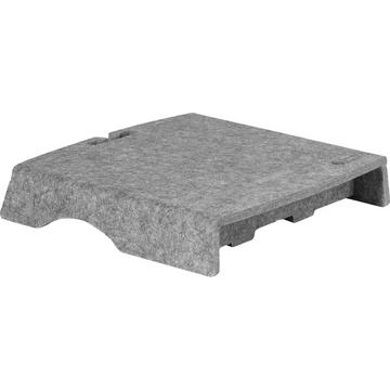 Q-Riser 50 Circular 76,2 cm (30") Scrivania Grigio