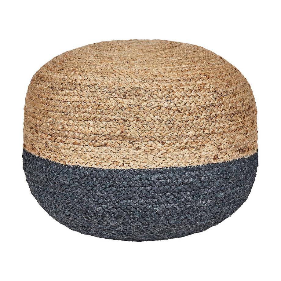 Beliani Pouf en Jute Boho DUKI  