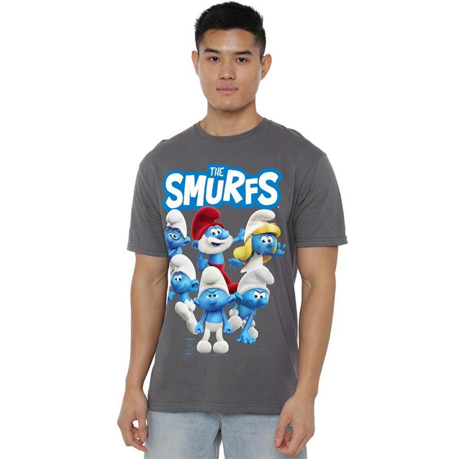 Les Stroumpfs T-Shirt à Imprimé Graphique  