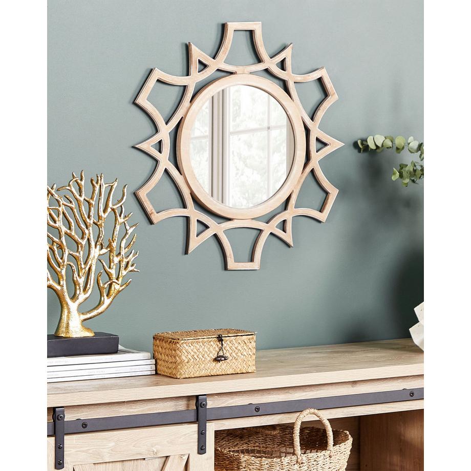 Beliani Wandspiegel aus MDF-Platte Boho ZAPOPAN  