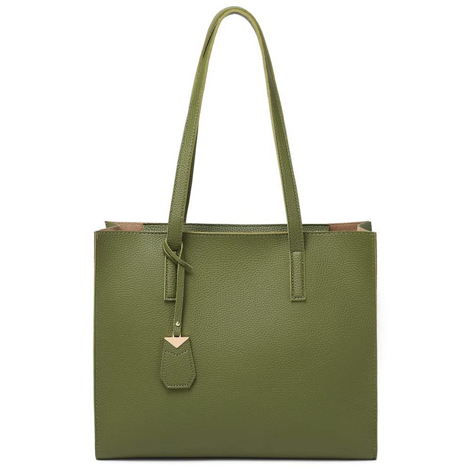 Only-bags.store Grosse Einkaufstasche mit Reissverschluss für Arbeit und Freizeit  