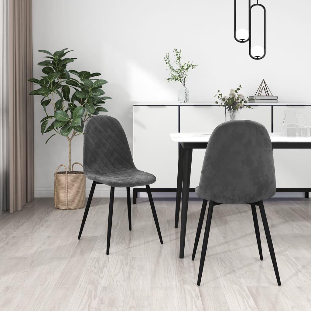 VidaXL sedia da pranzo Velluto  