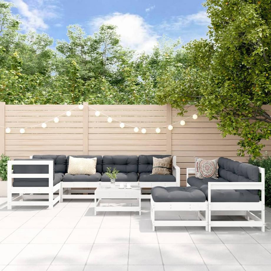 VidaXL set divani da giardino Legno  