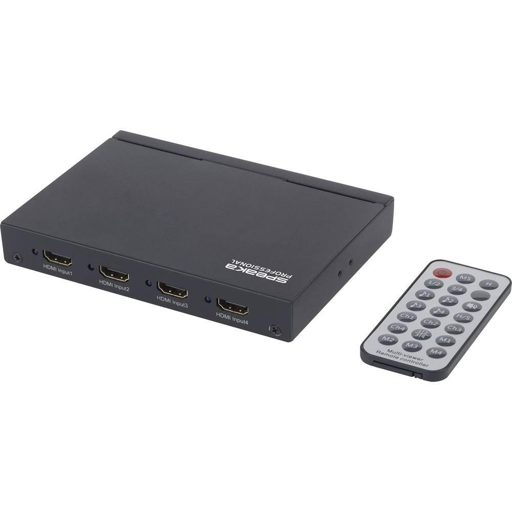 SpeaKa Professional  HDMI Quad Multi-Viewer 