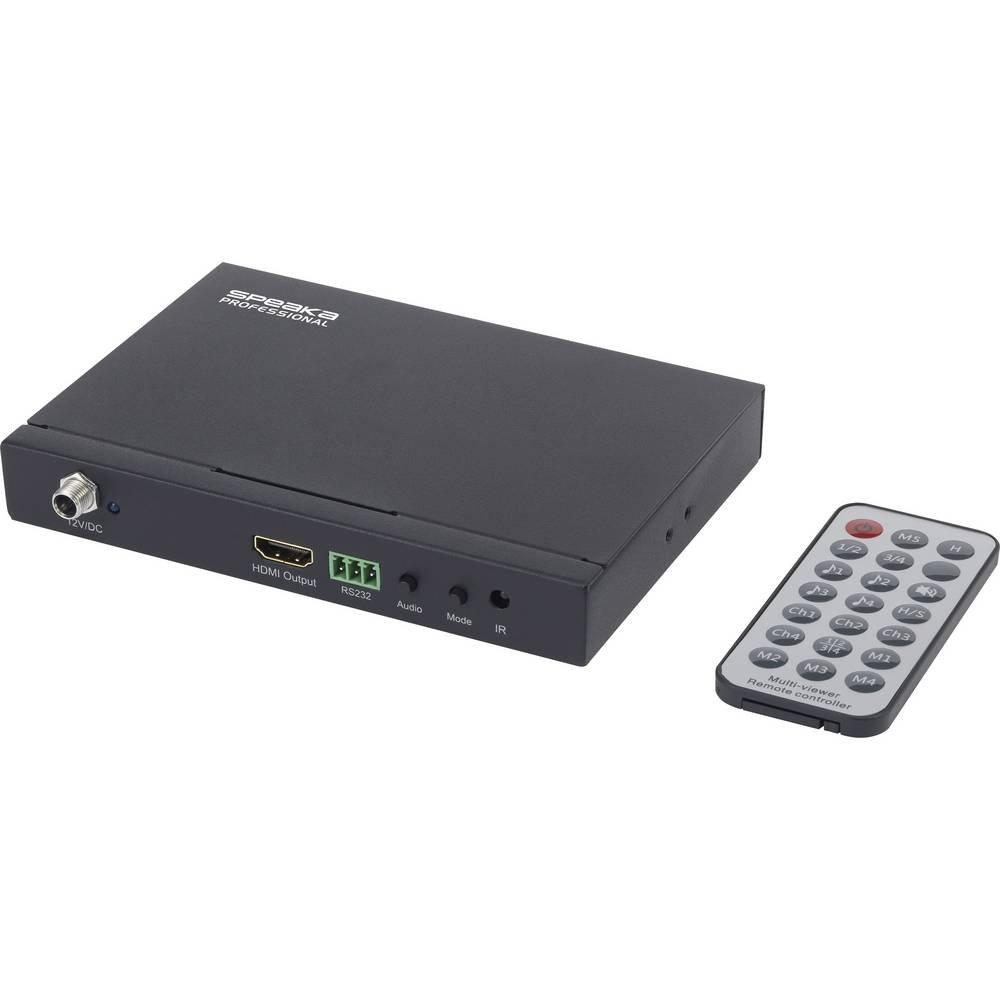 SpeaKa Professional  HDMI Quad Multi-Viewer 