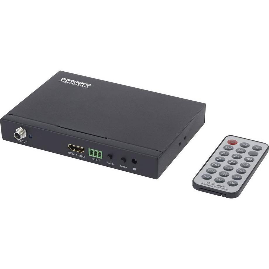 SpeaKa Professional  4 Port HDMI Quad Multi-Viewer 