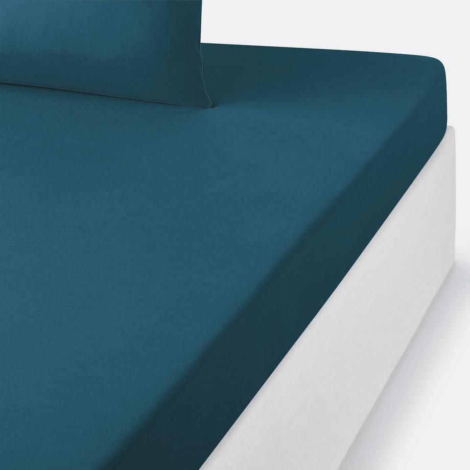 Drap housse enfant uni en polycoton