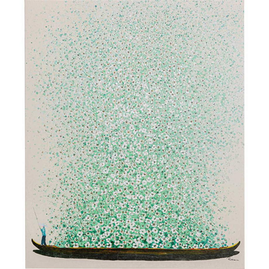 KARE Design Leinwandbild Flower Boat 120x160  