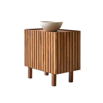 Mobile per il bagno in legno di mango da 80 cm Milo