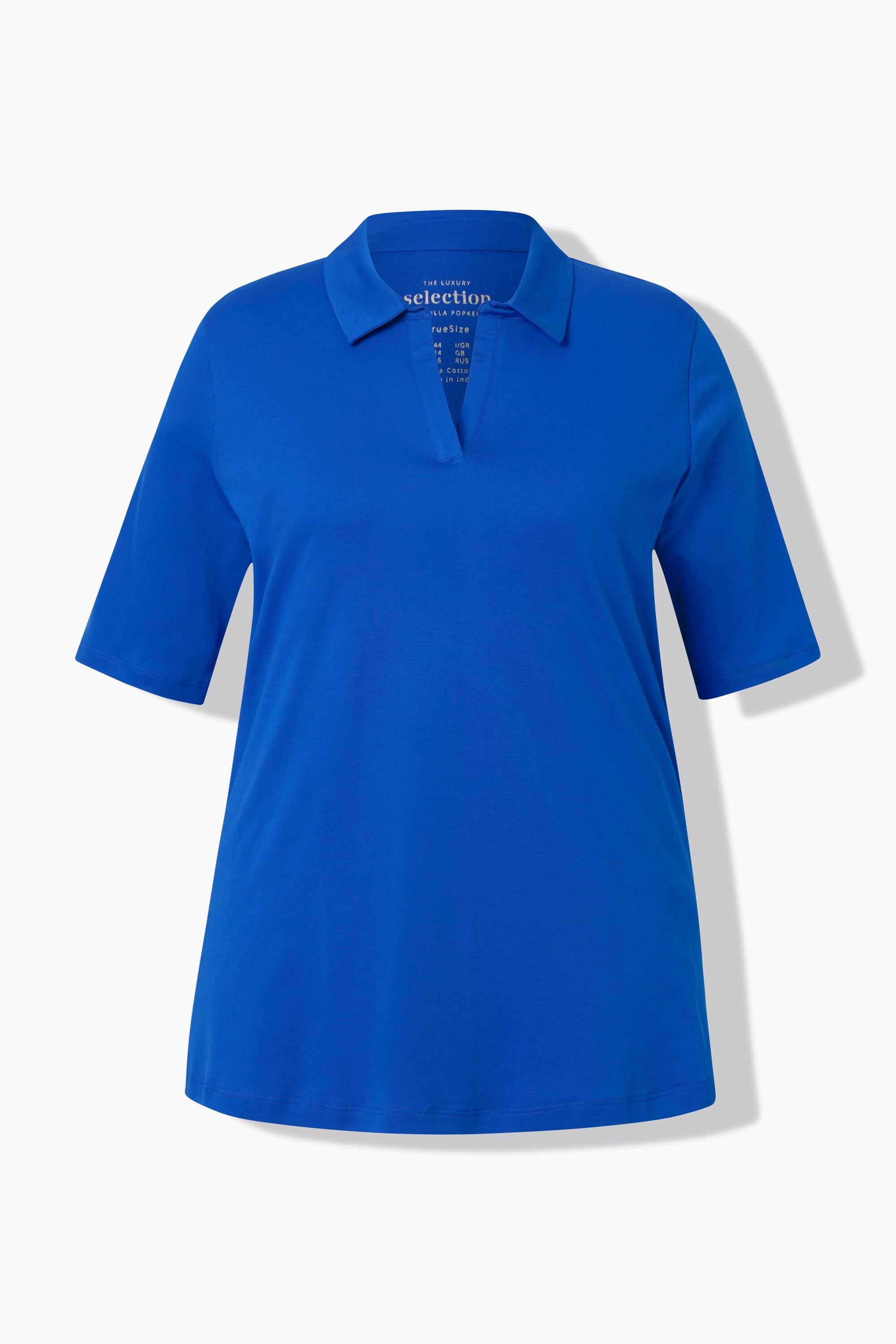 Ulla Popken Polo Linea A Collo Polo Mezza Manica  