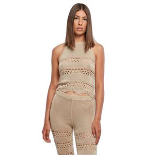 URBAN CLASSICS  débardeur court tricot au crochet 