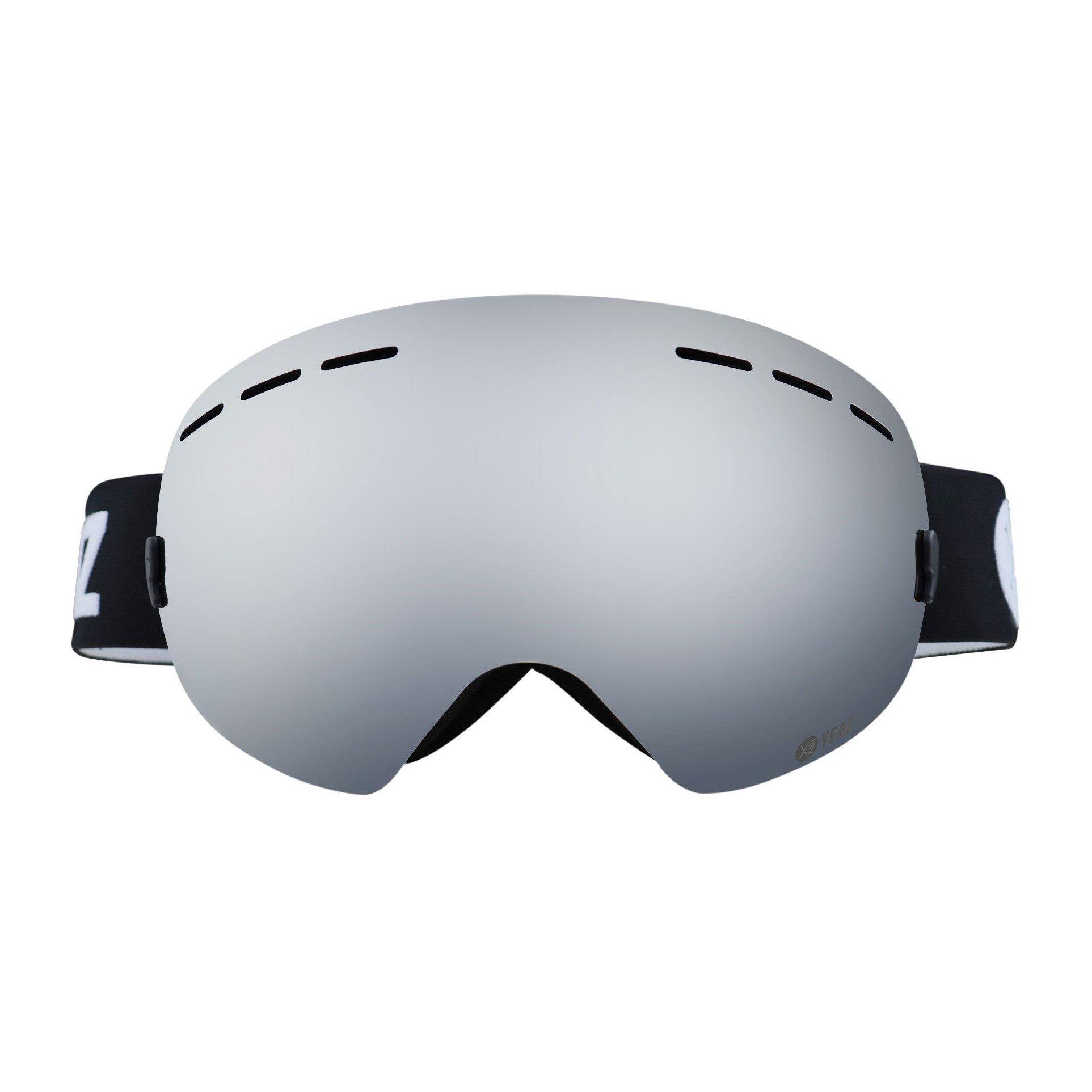 YEAZ  XTRM-SUMMIT Ski- Snowboardbrille ohne Rahmen silber verspiegelt 