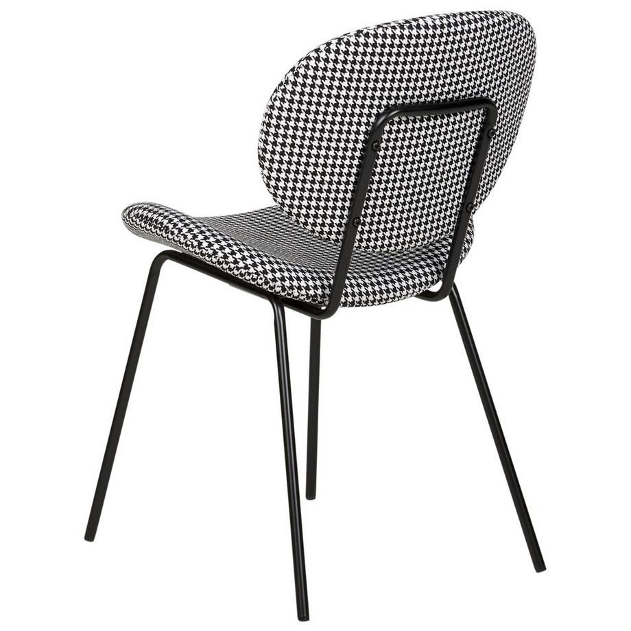 Beliani Lot de 2 chaises de salle à manger en Tissu Traditionnel LUANA  