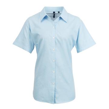 OxfordBluse Bluse Arbeitshemd, kurzärmlig