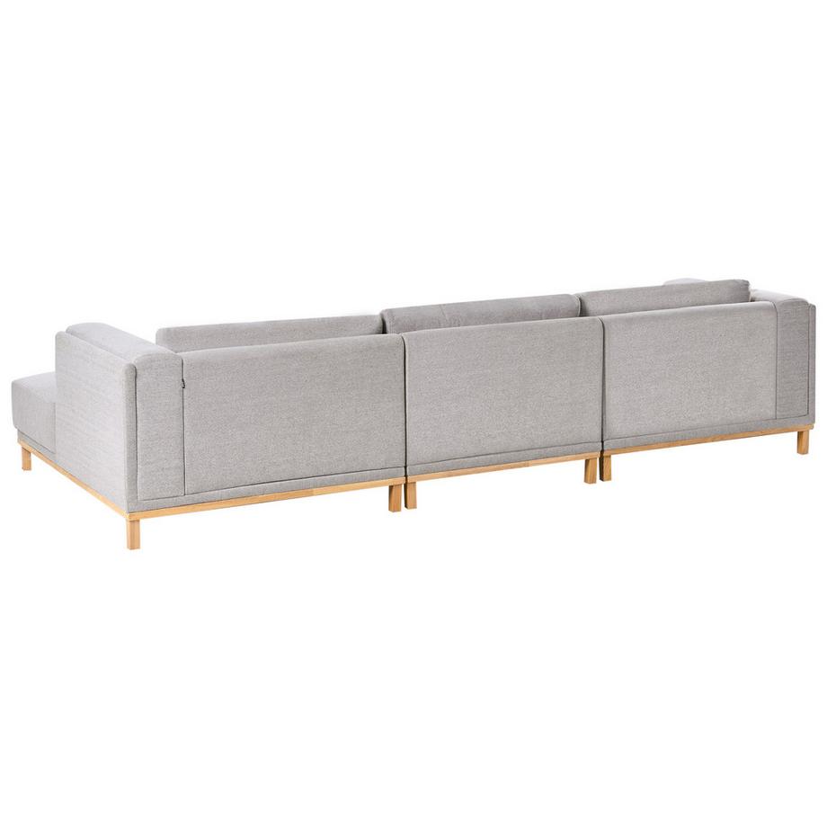 Beliani Canapé d'angle en Tissu  VENG  
