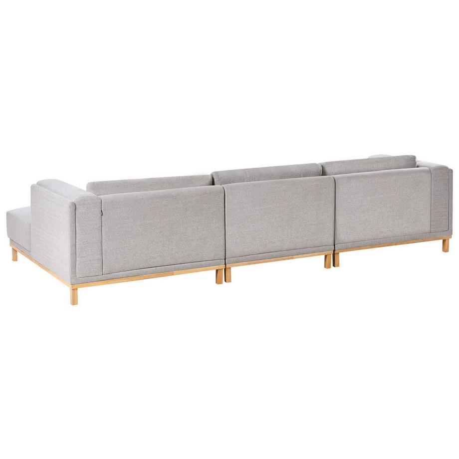 Beliani Canapé d'angle en Tissu  VENG  