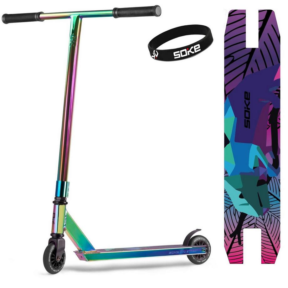 B2X  Trottinette Trick Haute Performance SOKE EVO Street Neochrome 