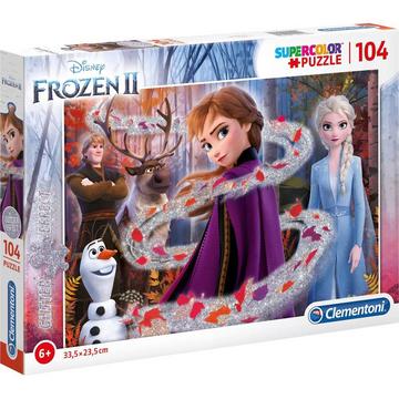 Puzzle Glitter Disney Frozen 2 (104Teile)