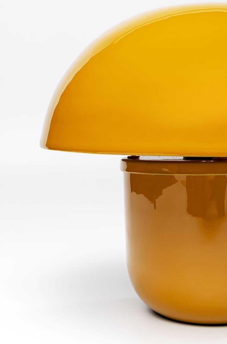 KARE Design Tischleuchte Mushroom gelb 27  