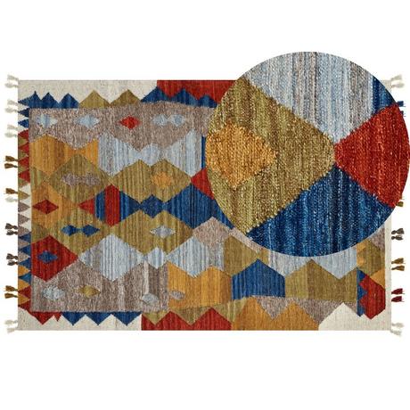 Beliani Tapis en Laine Boho ARZAKAN  