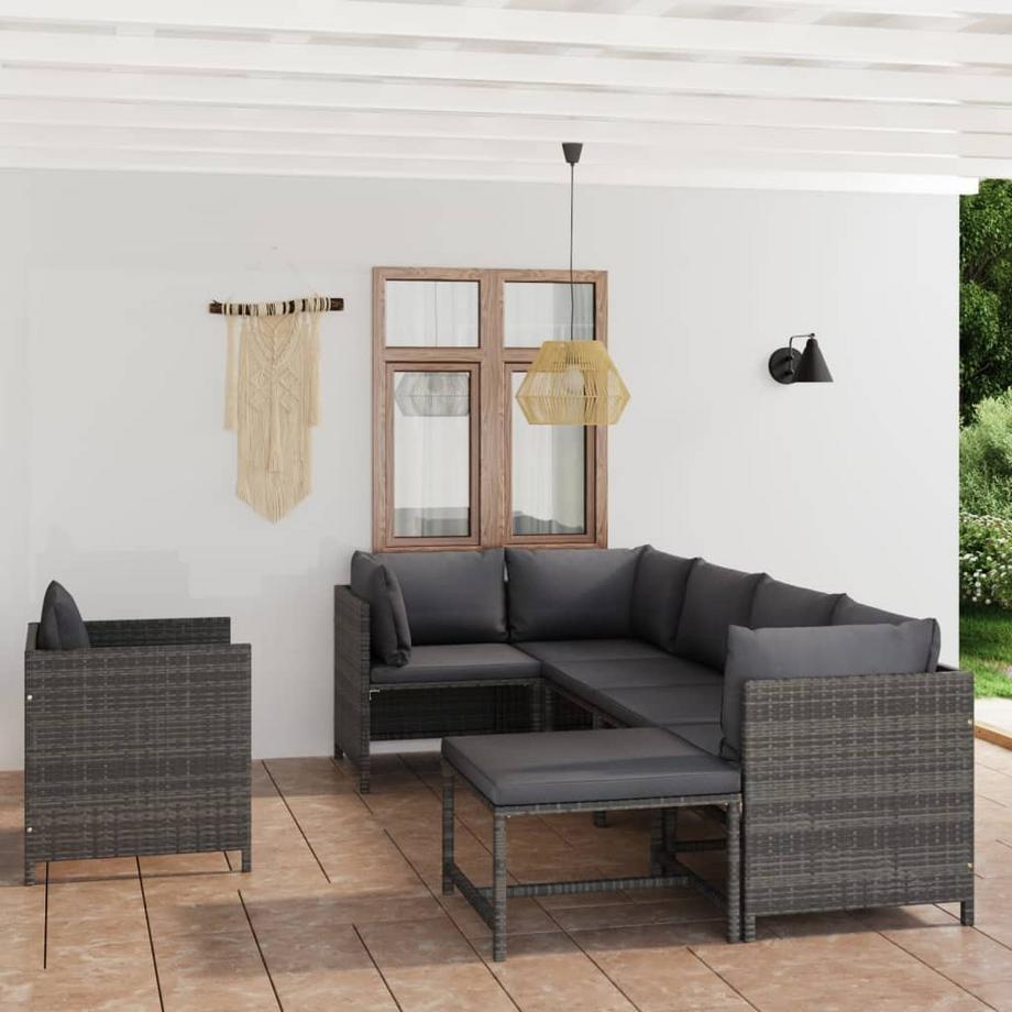 VidaXL Garten-lounge-set poly-rattan  