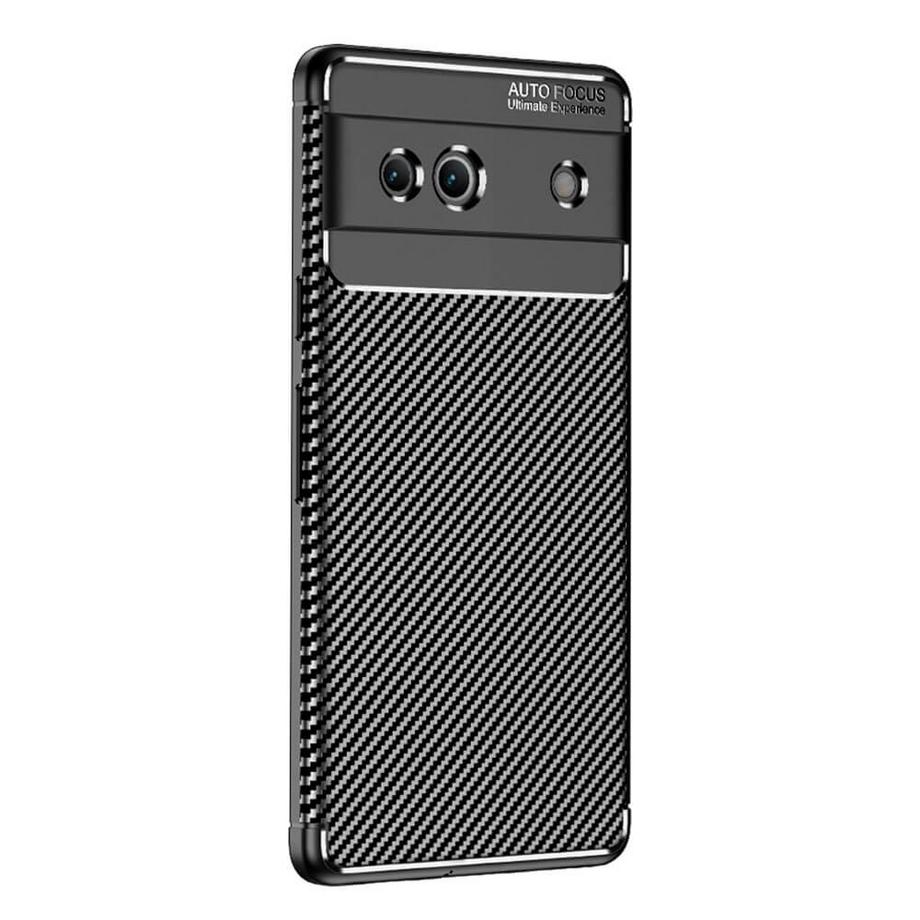 Cover-Discount  Google Pixel 7a - Carbon Fiber Case Schwarz 
