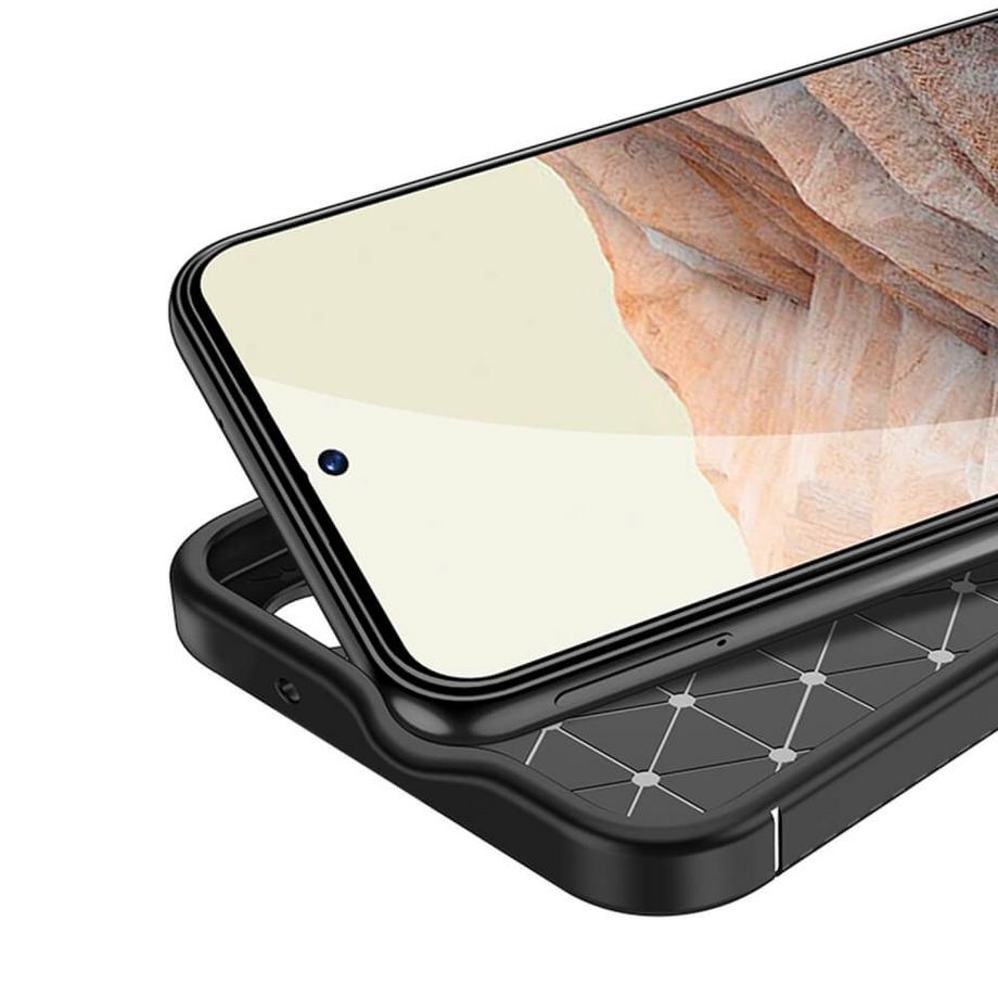 Cover-Discount  Google Pixel 7a - Carbon Fiber Case Schwarz 