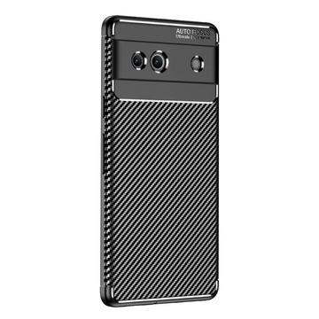 Google Pixel 7a - Carbon Fiber Case Schwarz