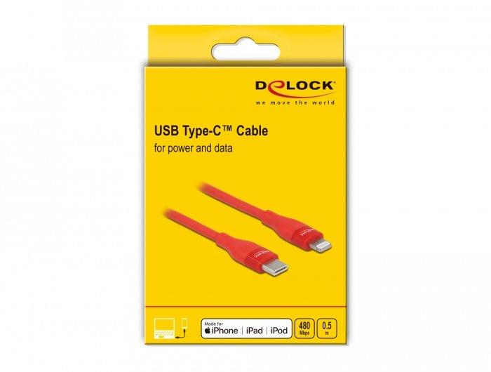 DeLock  86633 Lightning-Kabel 0,5 m Rot 