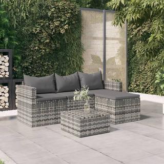 VidaXL set divani da giardino Polirattan  