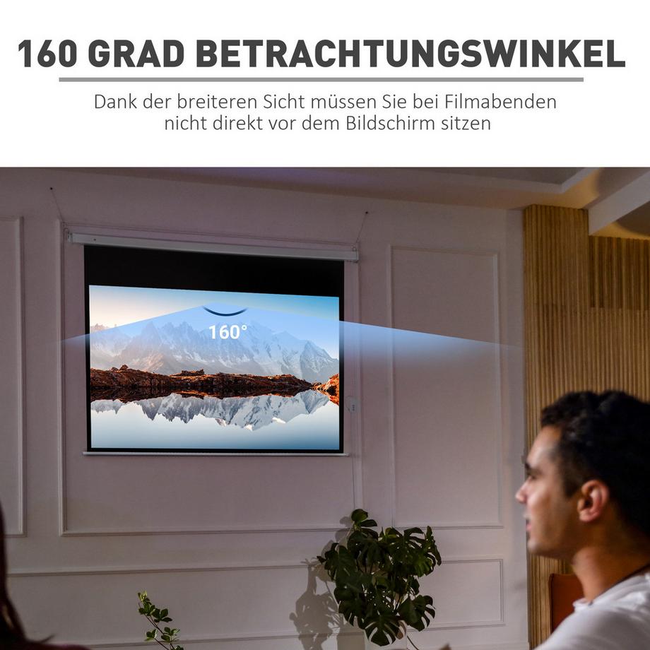 HOMCOM  Beamer-Leinwand 